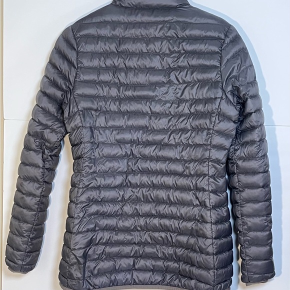 Womens Cabelas Duck Down Insulated Long Sleeve Puffer Jacket Grey Small Petite - Picture 2 of 13